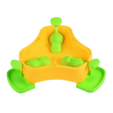 Dooee Pet Toy Interactive 3 in 1 Feeder Yellow